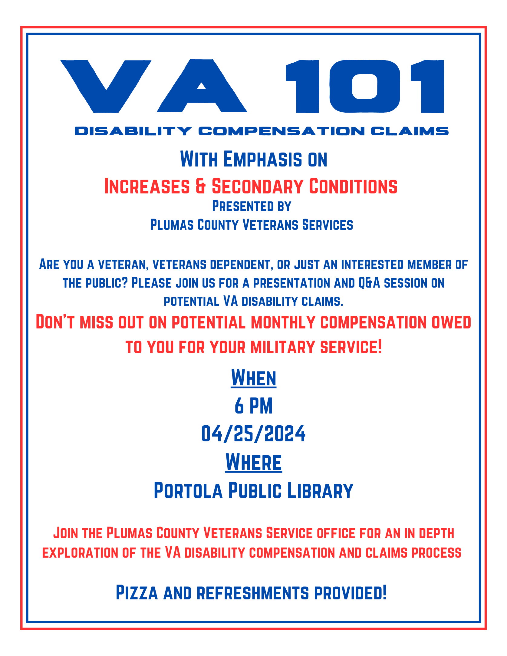 VA 101 Portola Flyer