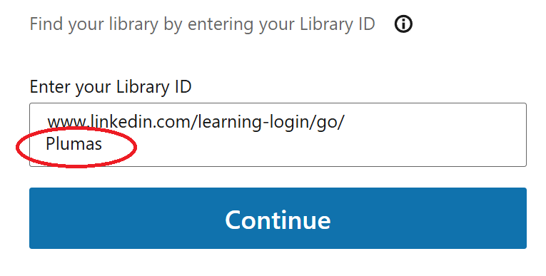 screenshot of LinkedIn Learning login screen