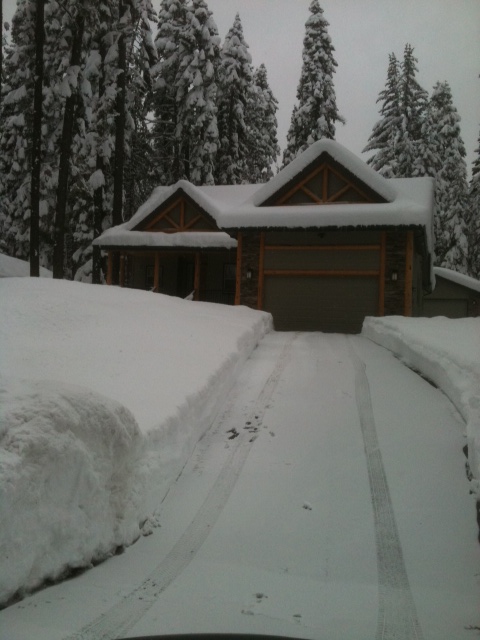 Snow at Lake Almanor